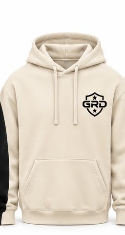 GRD Hoodie — Ivory — Front