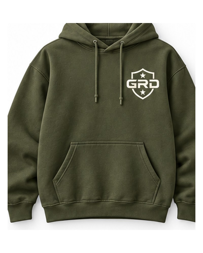 GRD Hoodie — Olive — Front